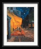 The Cafe Terrace on the Place du Forum, Arles, at Night, c.1888 Fine Art Print