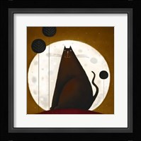 Cat and the Moon I Fine Art Print