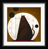 Cat and the Moon I Fine Art Print