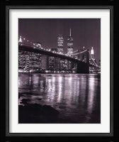Night View Brook Brdgman Skyline Fine Art Print