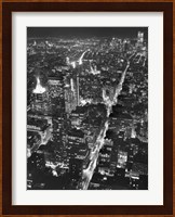 Night View of Lower Manhattan Fine Art Print