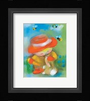 Me With Bunny Framed Print