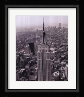 Empire State Building / World Trade Center Framed Print