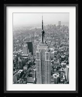Empire State Building / World Trade Center Framed Print