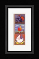 Chicken Panel Framed Print
