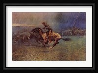 The Stampede Framed Print