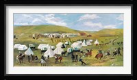 Cowboy Camp During The Roundup Fine Art Print