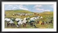 Cowboy Camp During The Roundup Fine Art Print