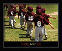 Winners Never Quit Fine Art Print