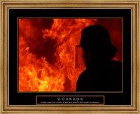 Courage - Fireman Fine Art Print