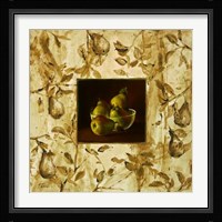 Peras En La Mesa Fine Art Print