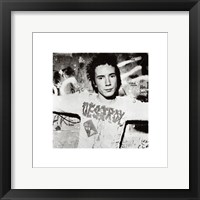 Johnny Rotten, Destroy Framed Print