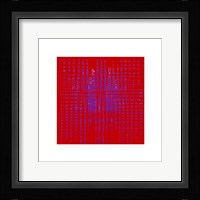 Pulse #3 (Purple On Red) Fine Art Print