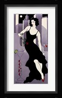 La Dame En Noire Framed Print
