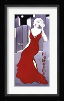 La Dame En Rouge Framed Print
