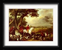 Hunt In The Park In Fountainbleau Fine Art Print