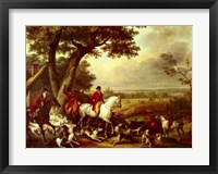 Hunt In The Park In Fountainbleau Fine Art Print