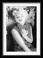Marilyn Monroe - striped dress Fine Art Print