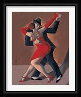 Tango Rouge Et Noir Fine Art Print