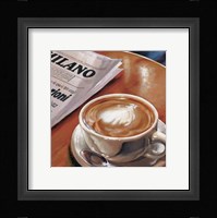 Cappuccino Al Bar Framed Print