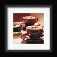 Tazze Con Cappuccino Framed Print