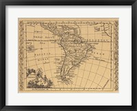 South America, 1802 Framed Print