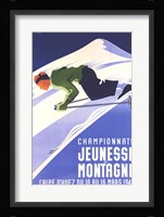 Championnats Jeunesse Et Montagne Fine Art Print