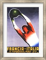 Francia Italia Foot Ball 1935 Fine Art Print