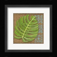 Block Print Palm I Framed Print
