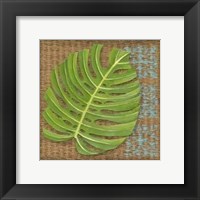 Block Print Palm I Framed Print