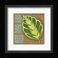 Block Print Palm III Framed Print