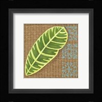 Block Print Palm V Framed Print