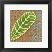 Block Print Palm V Framed Print