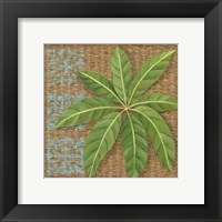 Block Print Palm VI Framed Print
