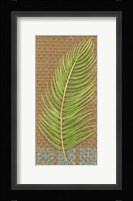 Block Print Palm VII Framed Print