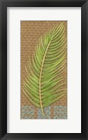 Block Print Palm VII Framed Print