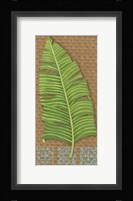Block Print Palm VIII Framed Print