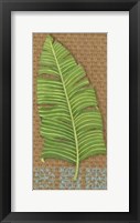 Block Print Palm VIII Framed Print