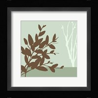 Metro Leaves In Green I Framed Print