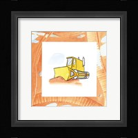 Charlie's Bulldozer Framed Print
