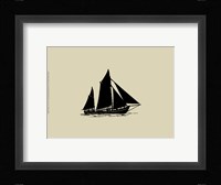 Ship Silhouette II Framed Print