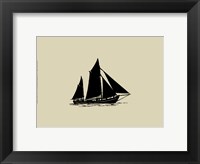 Ship Silhouette II Framed Print