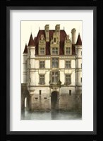 French Chateaux In Brick I Framed Print