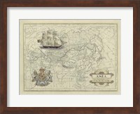 Antique Map Of Asia Giclee