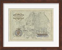 Antique Map Of Europe Giclee