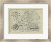 Antique Map Of Europe Giclee