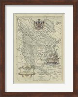 Antique Map Of North America Giclee