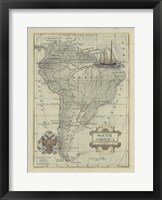 Antique Map Of South America Giclee