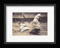 Joe Dimaggio Sliding Into Third Fine Art Print