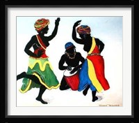 Ebony Dancers II Fine Art Print